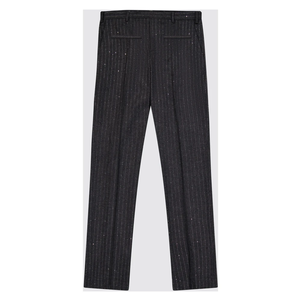 Laneus Slim Fit Pinstripe Cigarette Pants Gray Heren