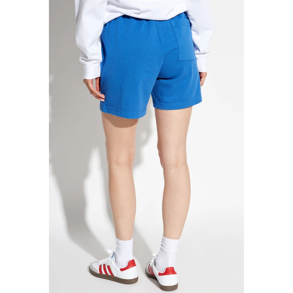 Sporty & Rich Katoenen shorts Blue Unisex