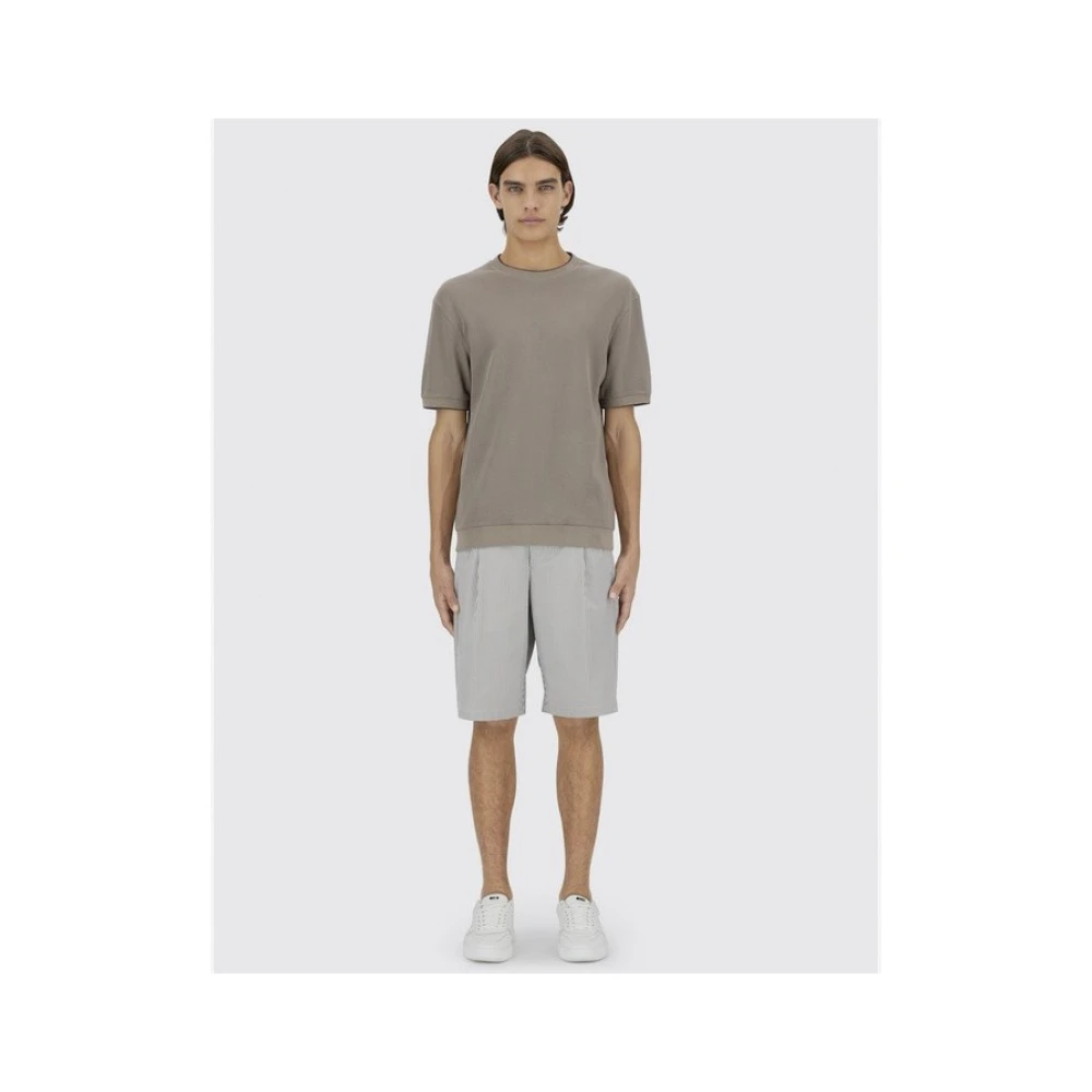 Herno T-shirt met ronde hals Brown Heren