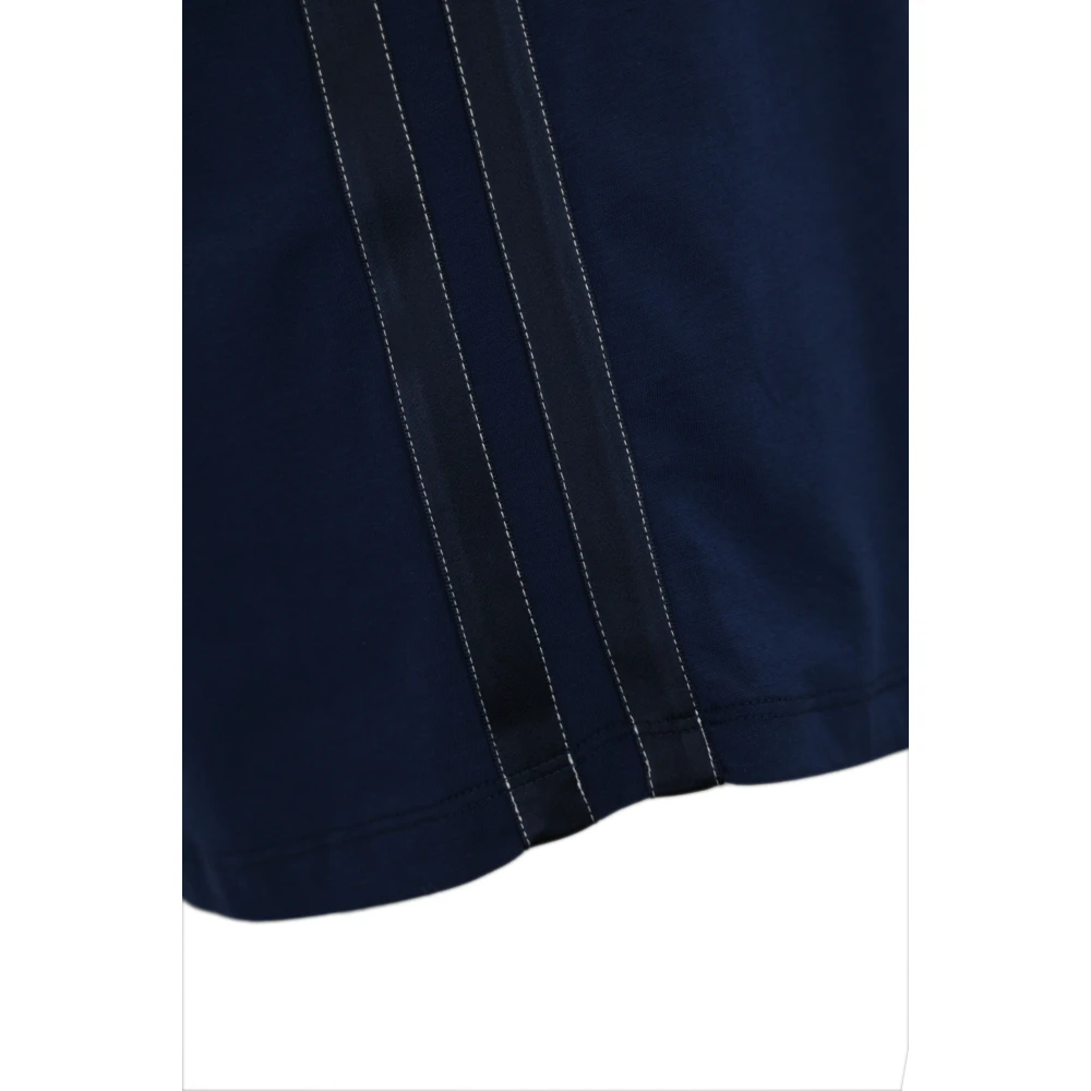 Elisabetta Franchi Blauw Katoenen T-shirt met Letterprint Blue Dames