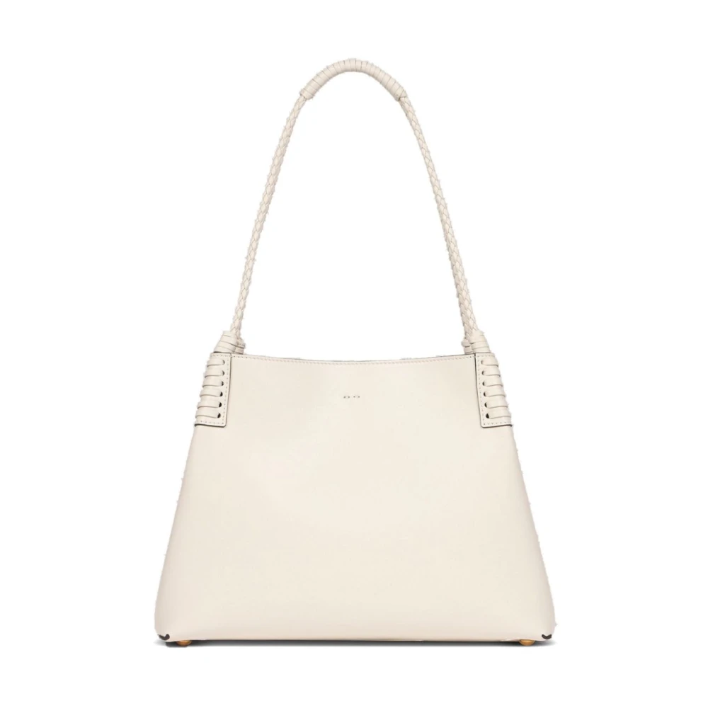 ETRO Witte Geborduurde Logo Leren Tas White Dames