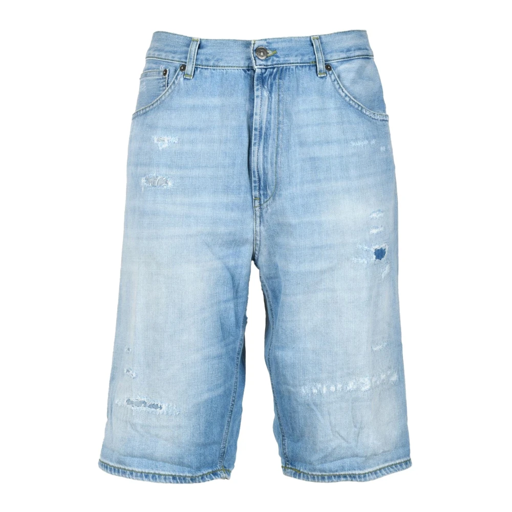 Dondup Bermuda Shorts van Katoen Blue Heren