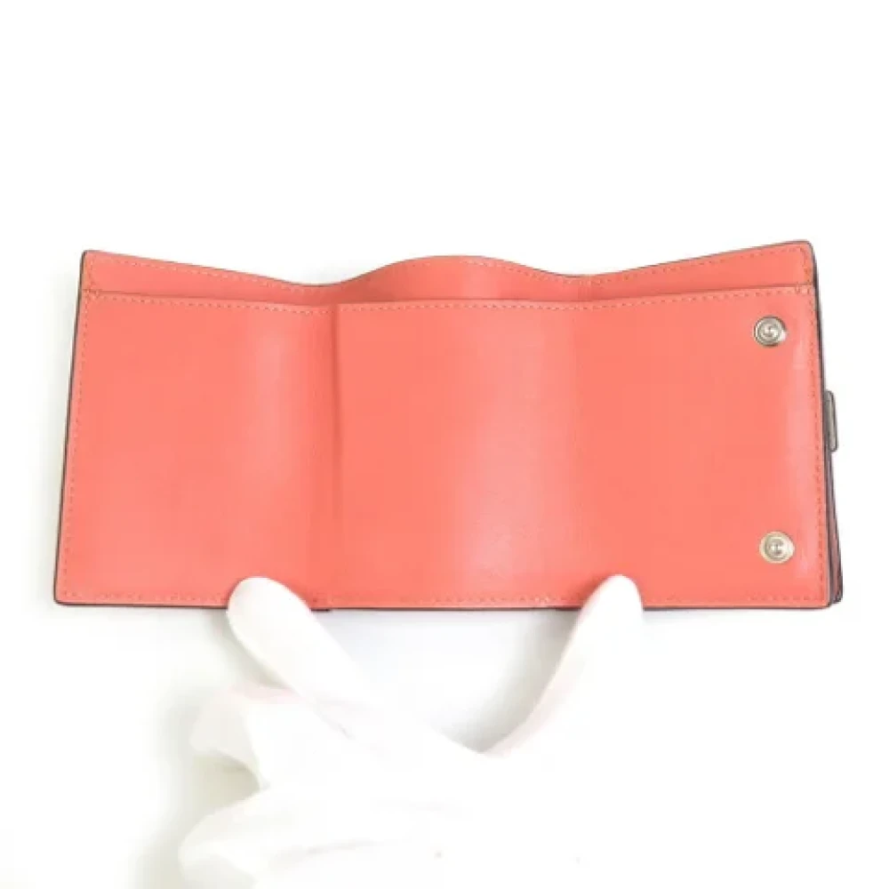 Loewe Pre-owned Leather wallets Brown Dames