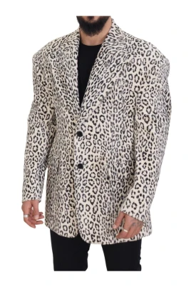 Leopardmönstrad kavaj