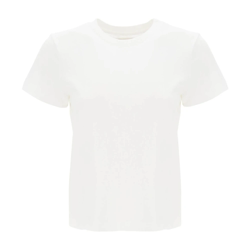 Khaite Emmylou Crew Neck T Shirt White Dames