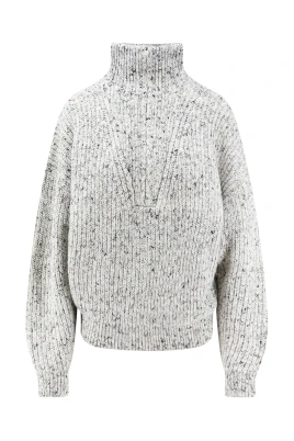 Turtleneck Half-zip Sweater