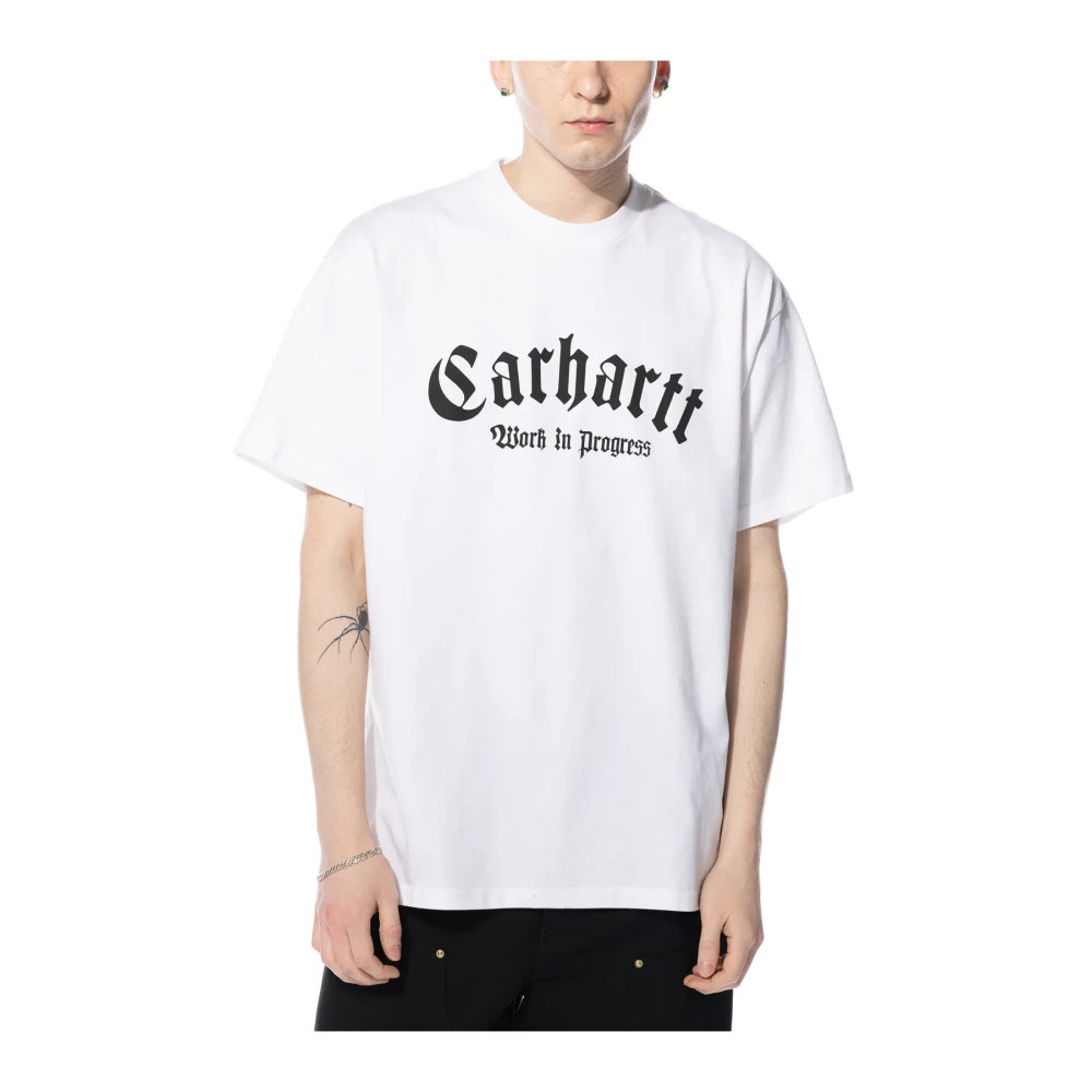 Carhartt WIP Shortsleeve Onyx T-shirt T-shirts Heren White black maat: L beschikbare maaten:S M L XL