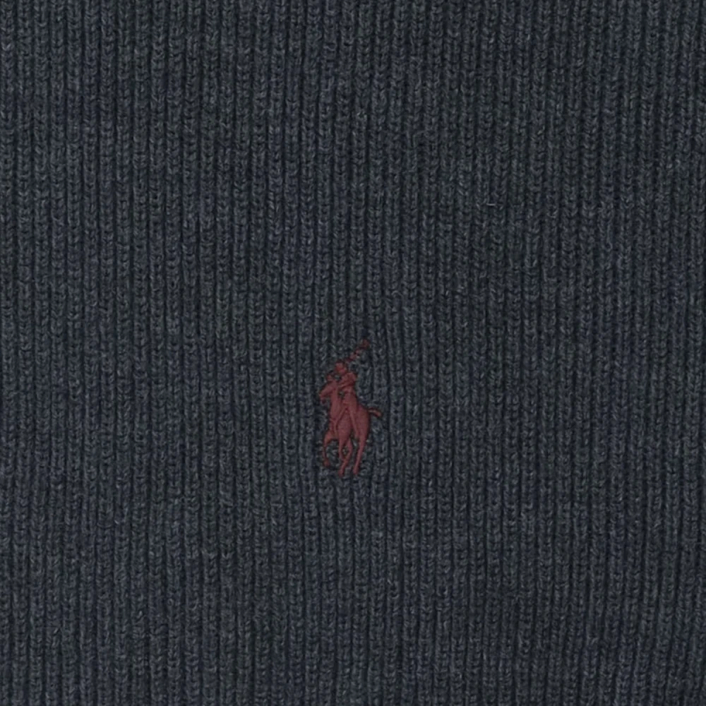 Polo Ralph Lauren Wollen Geribbelde Wintersjaal Gray Heren