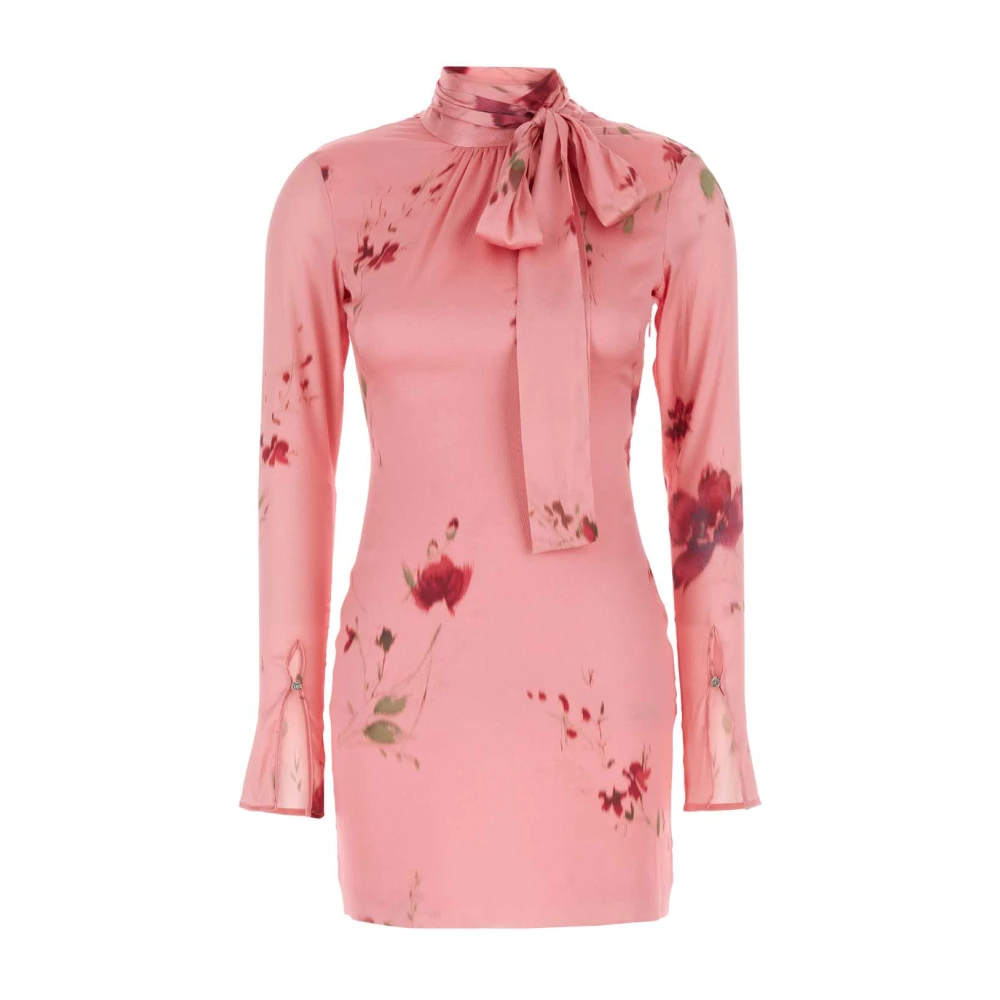 Blumarine Zijden Mini Jurk in Roze Pink Dames