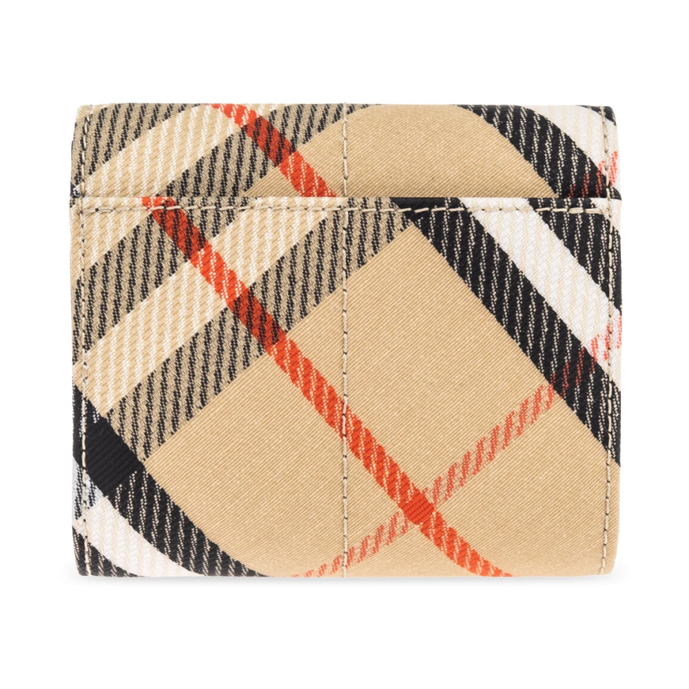 Burberry Portemonnee met ruitpatroon Beige Dames
