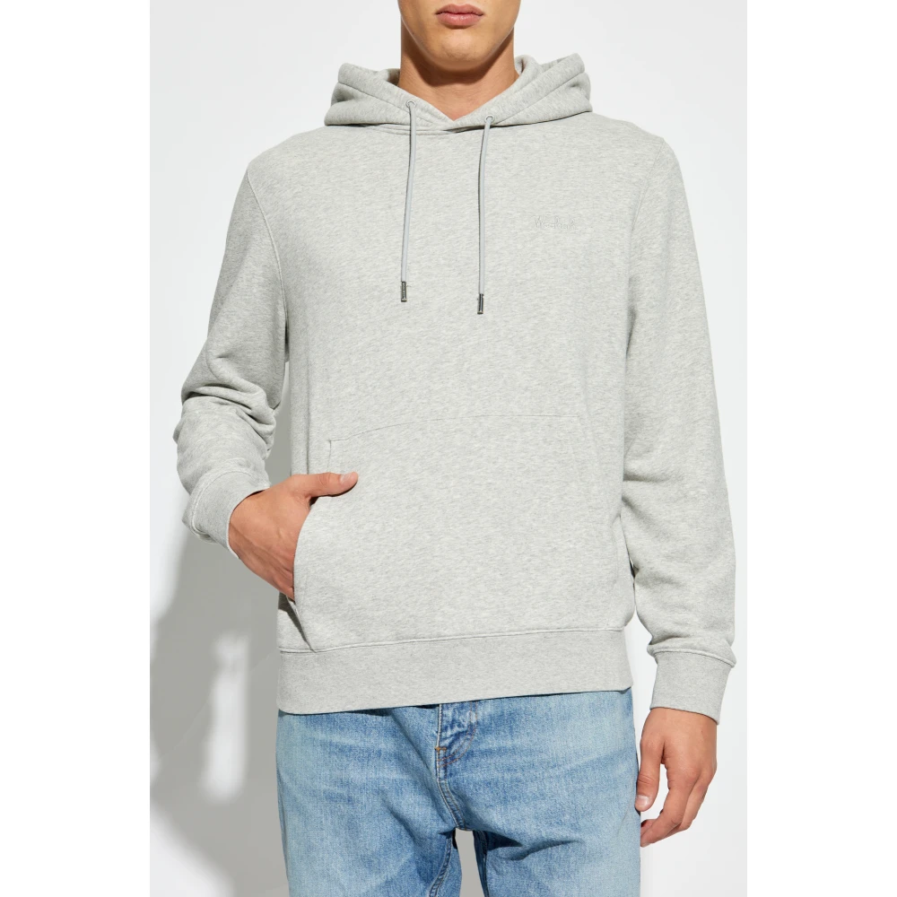 Woolrich Hoodie Gray Heren