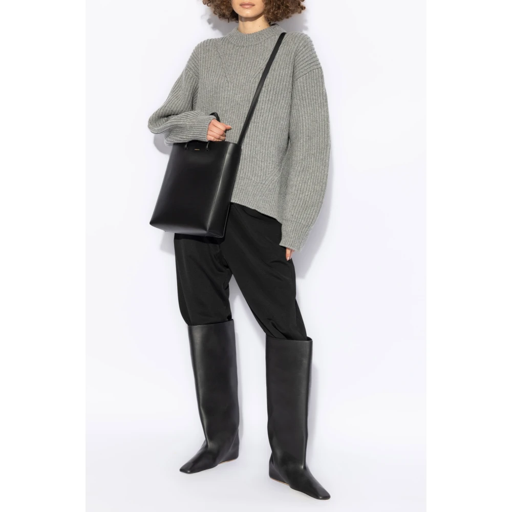 Jil Sander Wollen trui Gray Dames