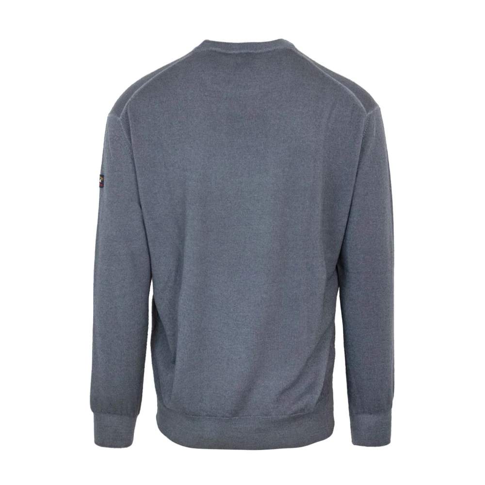 PAUL & SHARK Essentiële Heren Crewneck Sweater Grijs Gray Heren