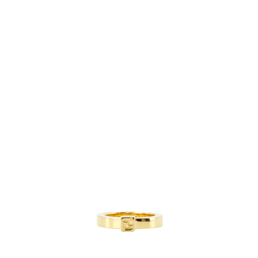 Fendi Women's Yellow Forever Ring - Rings - S - Accessories