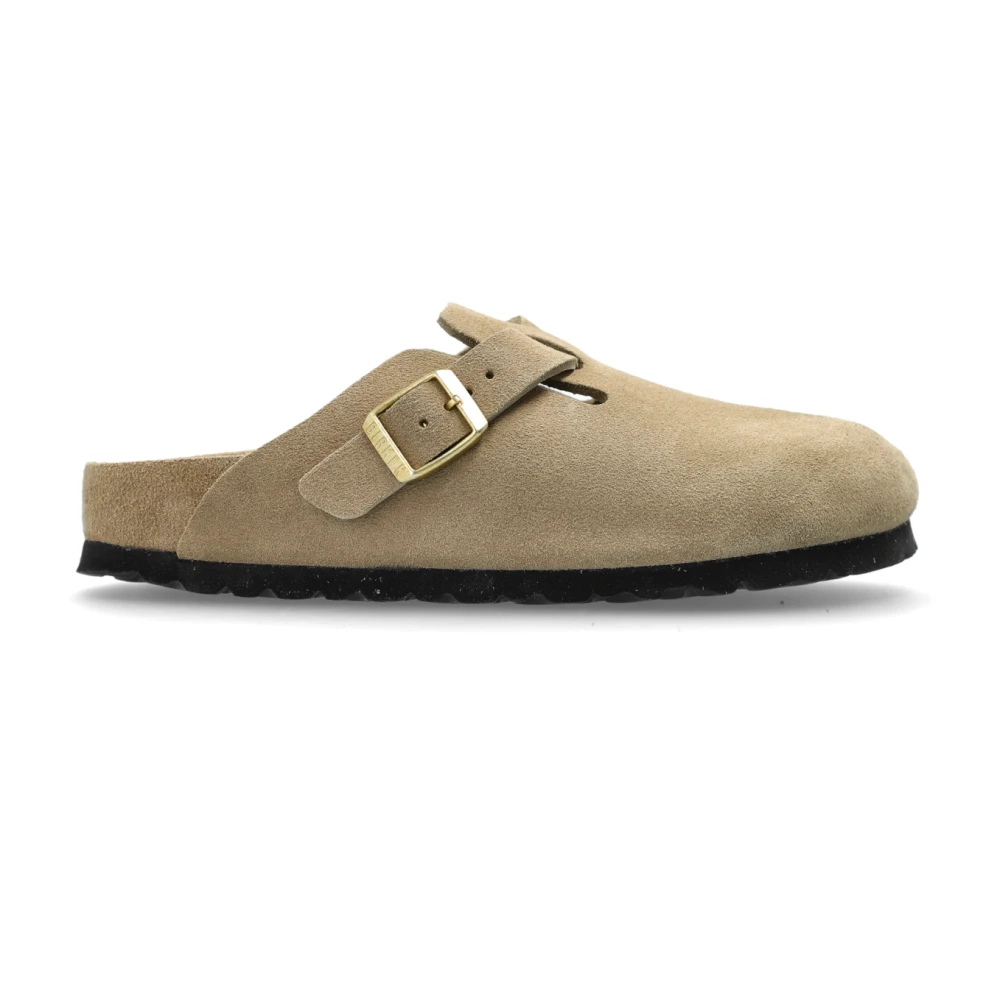 Birkenstock Women's Beige Boston Bs Mules Regular Fit
