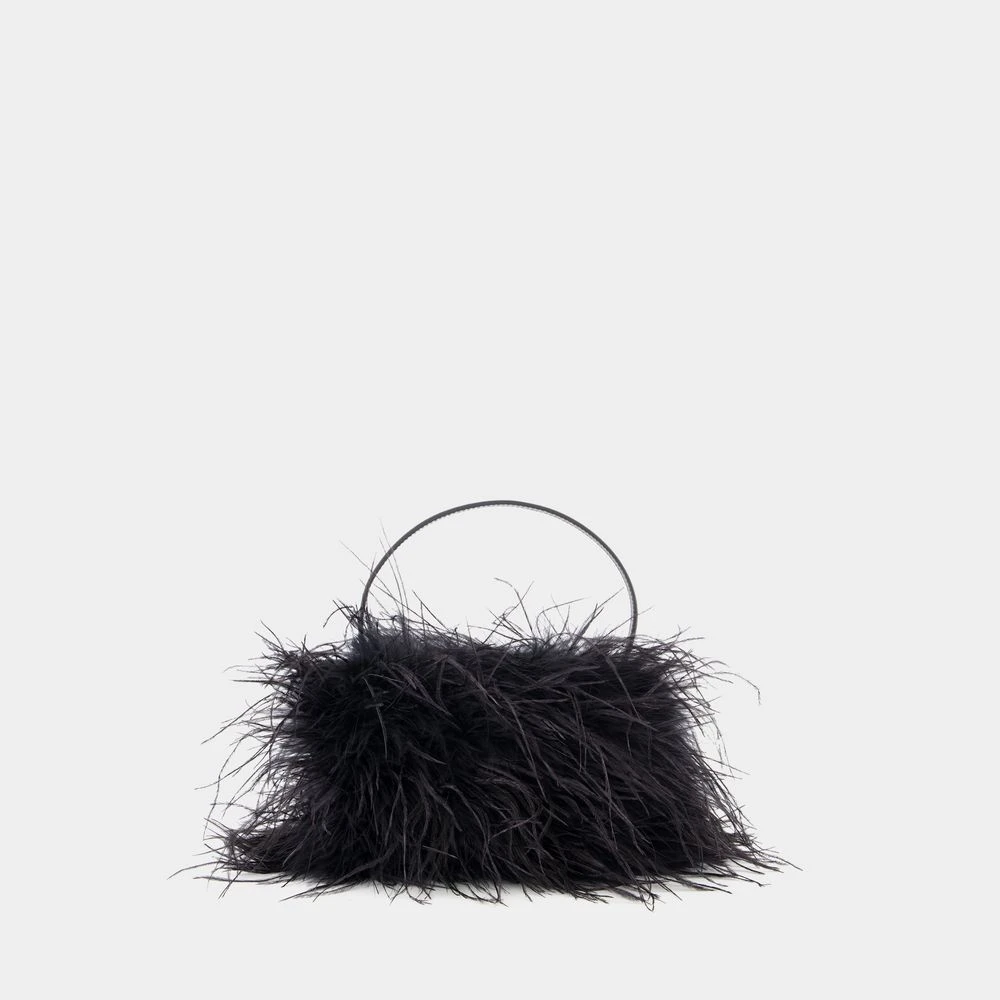alexander wang Veertje Noir Handtas Zwart Satijn Black Dames