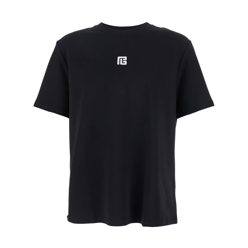 Balmain Black Crewneck T-Shirt - Male - T-Shirts - L - Tops
