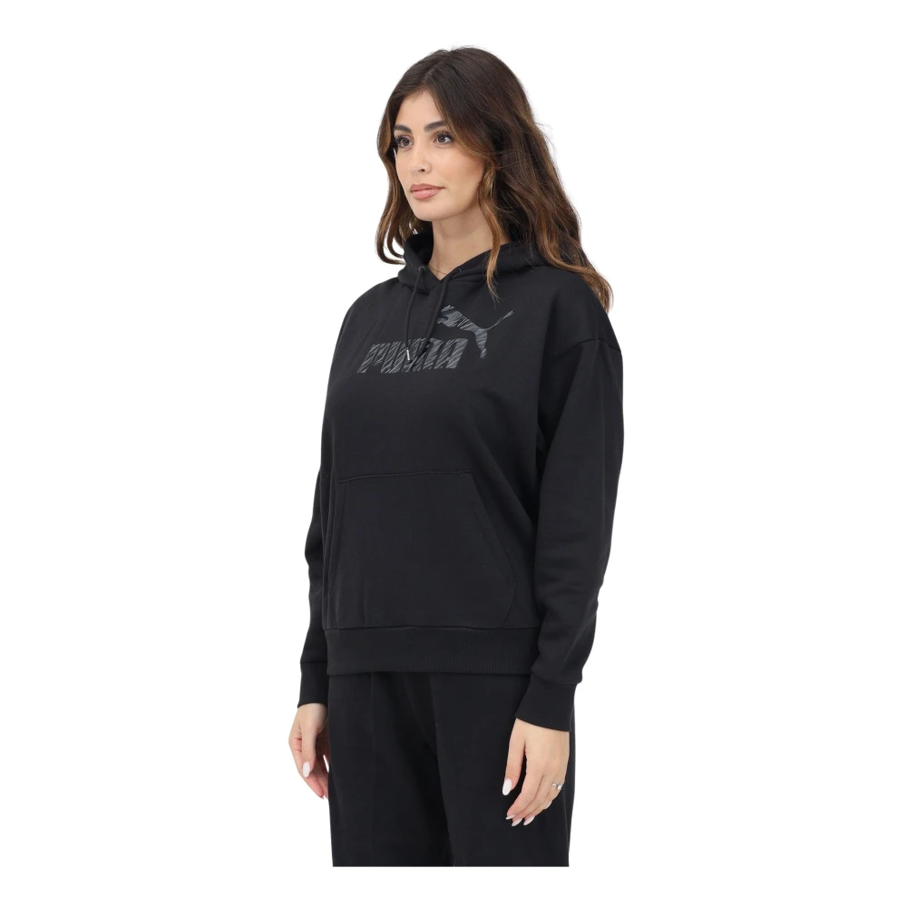 Puma Dierenprint hoodie voor vrouwen Black Dames