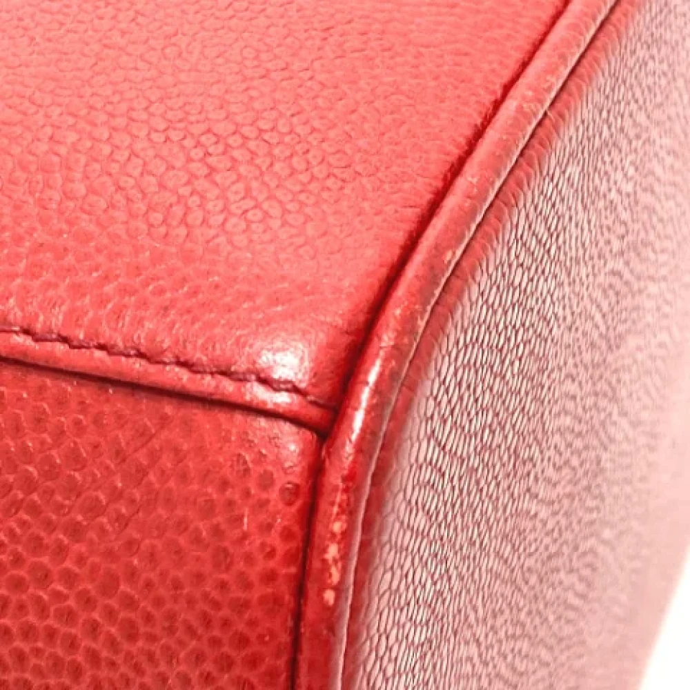 Chanel Vintage Pre-owned Leather chanel-bags Red Dames