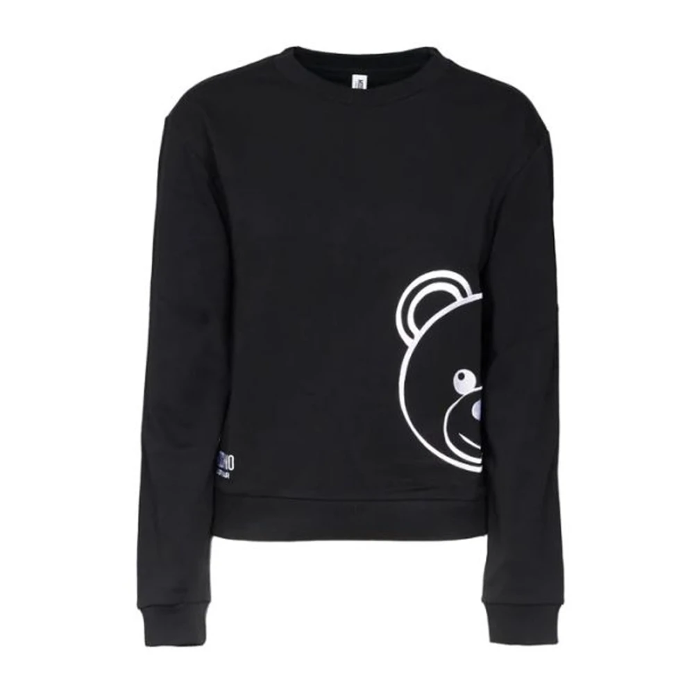 Moschino Zwarte Ribera Teddy Sweatshirt Black Dames