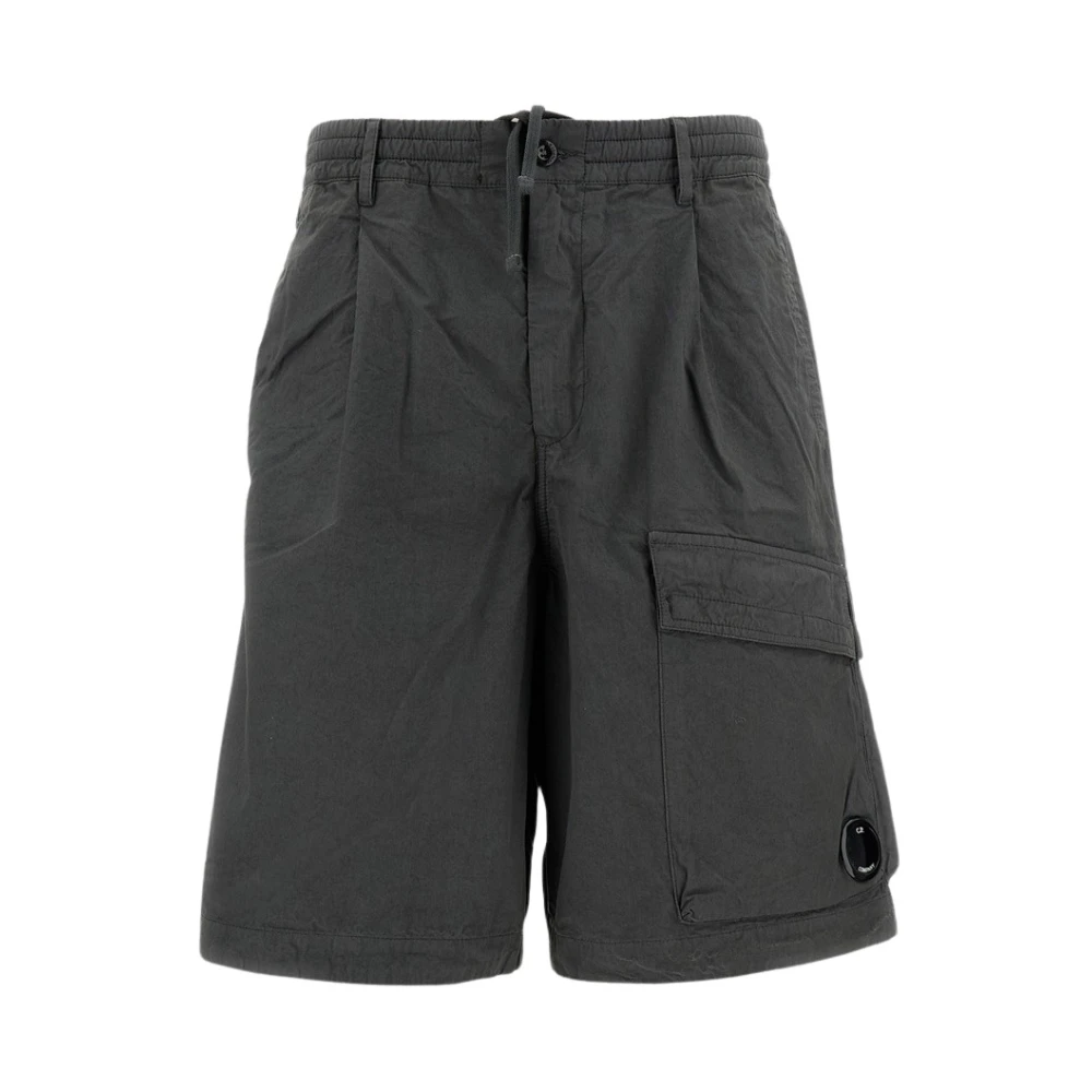 C.p. Company Men's Gray Lens Cargo Shorts