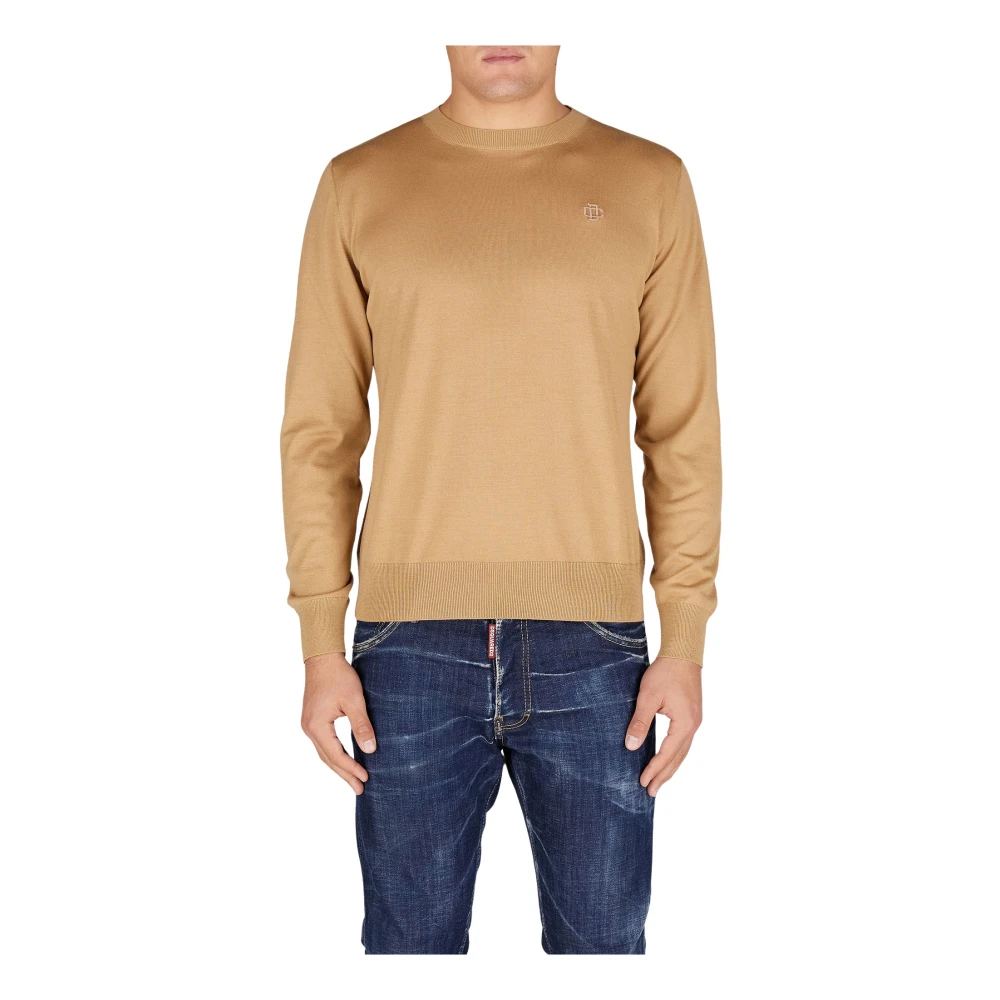 Dsquared2 Stijlvolle Pullover Trui voor Mannen Brown Heren