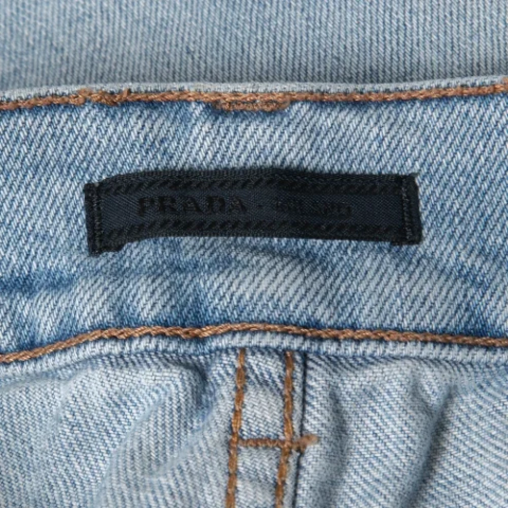 Prada Vintage Pre-owned Denim jeans Blue Dames