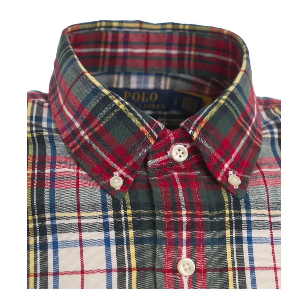 Polo Ralph Lauren Rood Geruit Print Shirt Aw24 Multicolor Heren