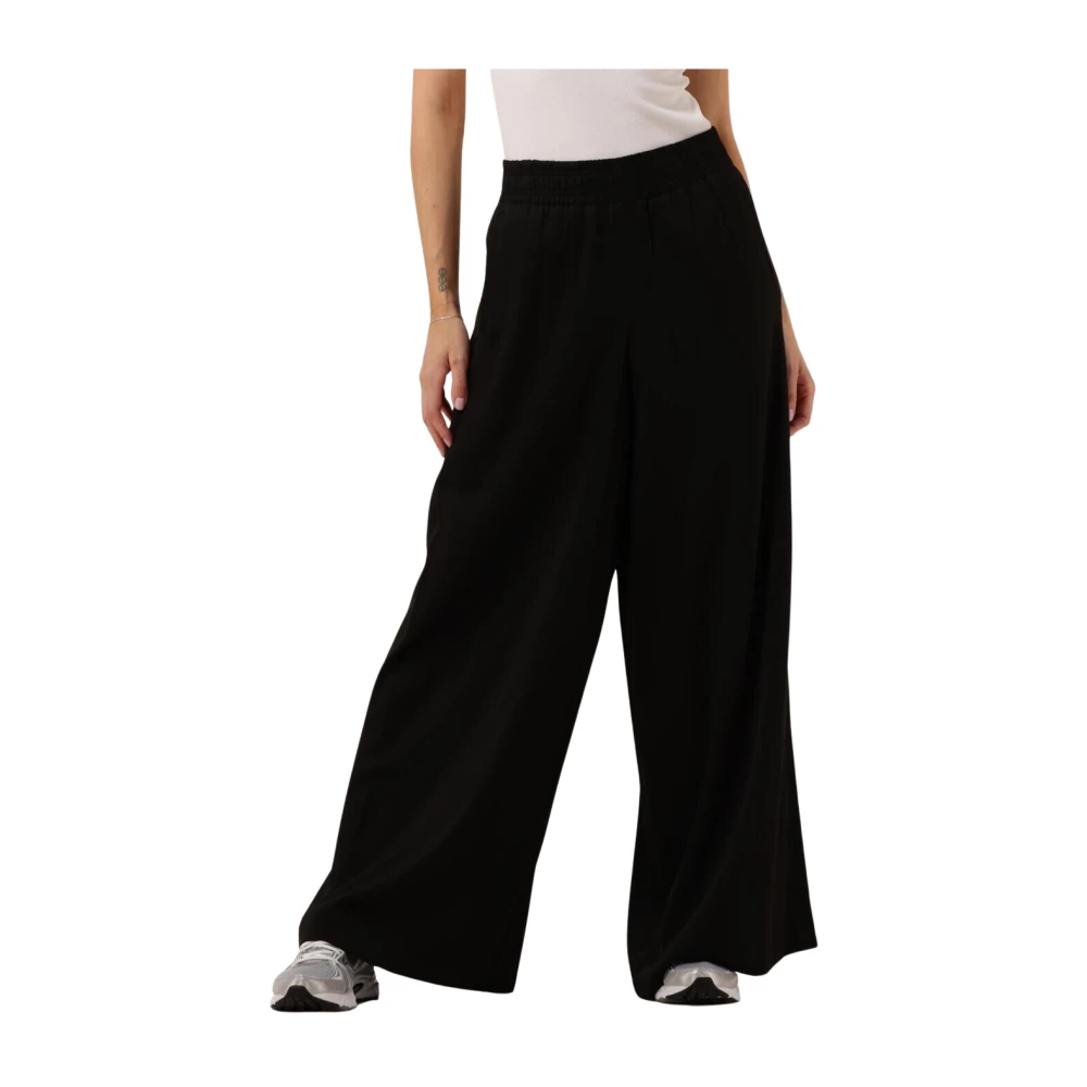 Drykorn Wide leg stoffen broek met elastische band model 'CEILING'