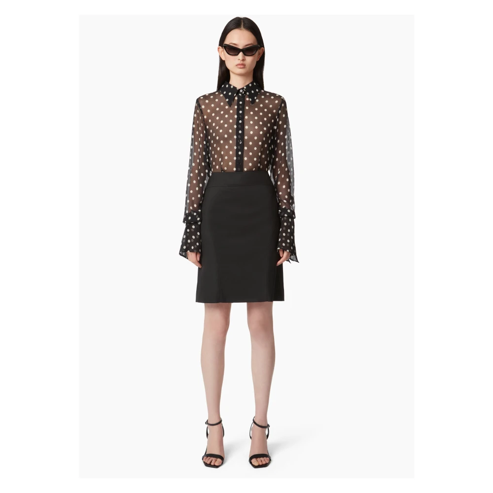 Nina Ricci Blouse MET BEL Black Dames