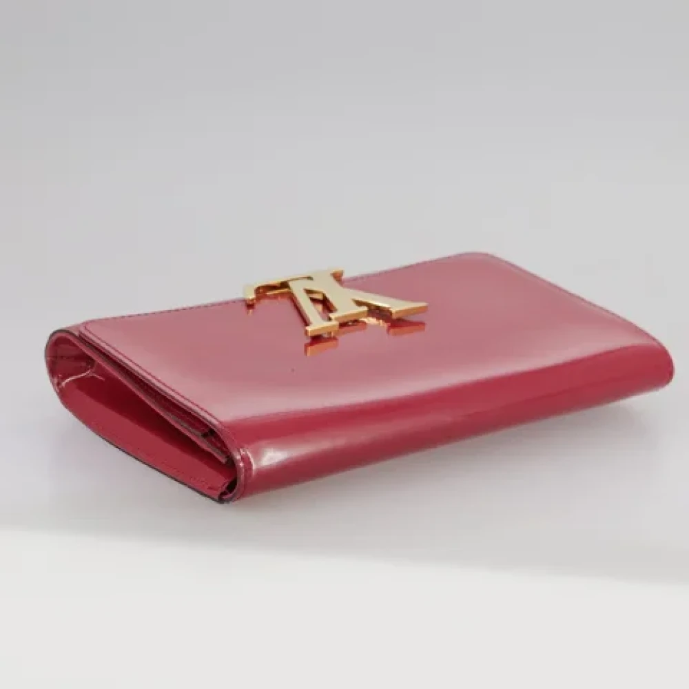 Louis Vuitton Vintage Pre-owned Leather clutches Red Dames