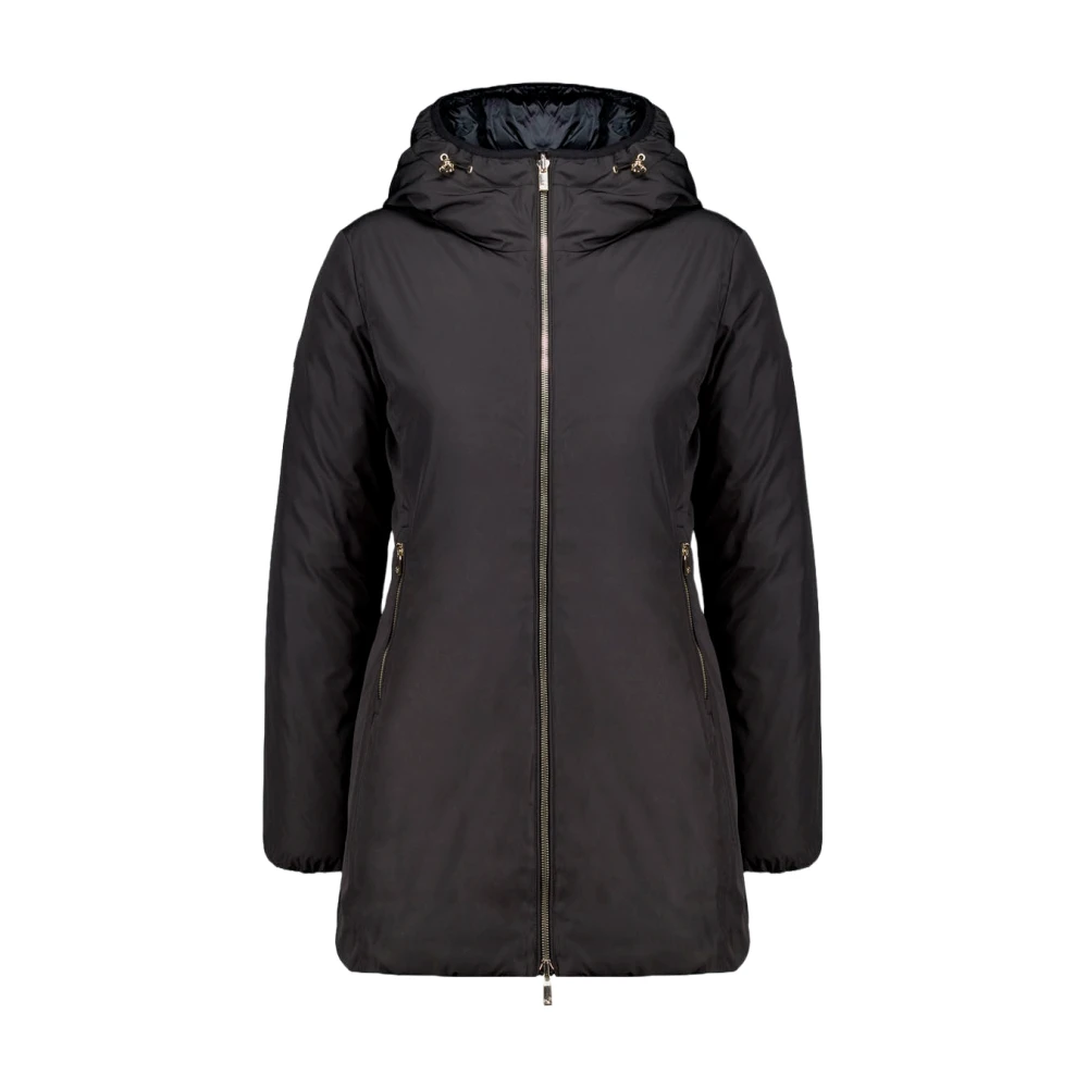 Ciesse Piumini Omkeerbare Zwarte Jas met Contrastdetails Black Dames
