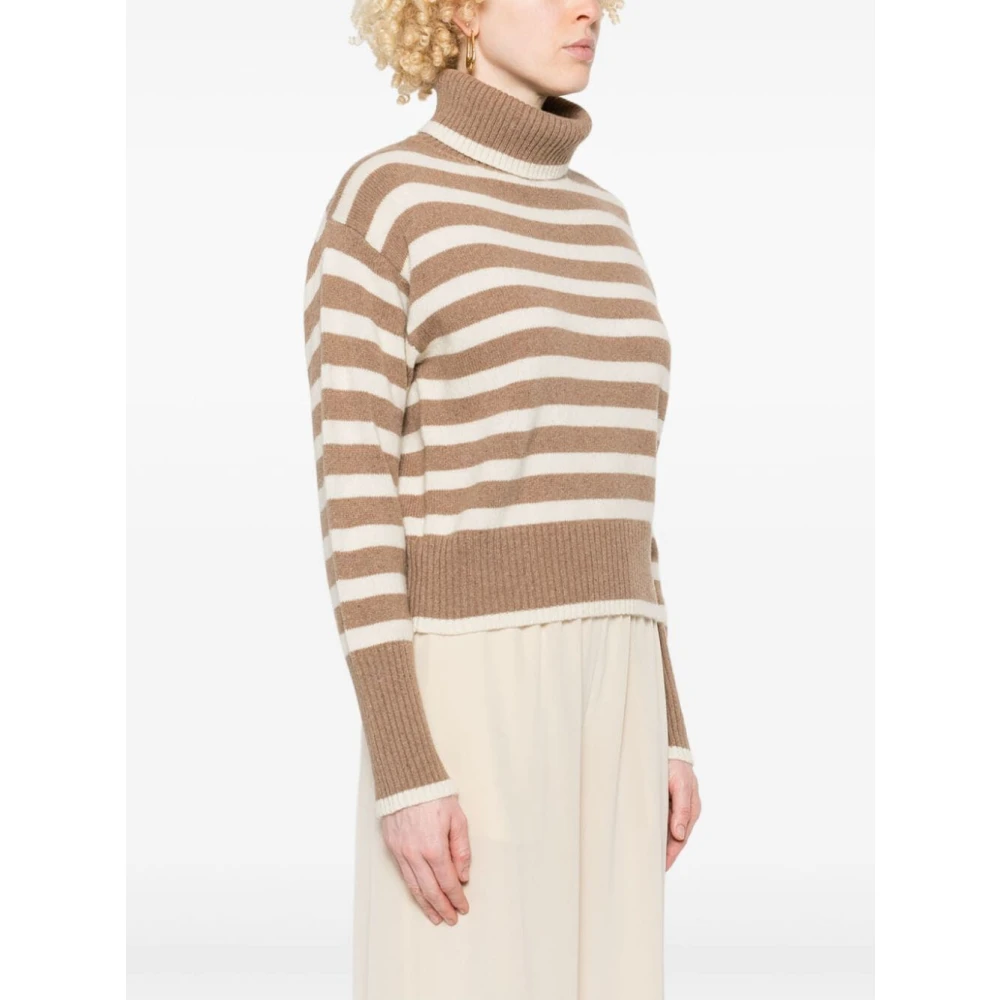 Semicouture Woestijn Ivoor Dolcevita Odette Top Brown Dames