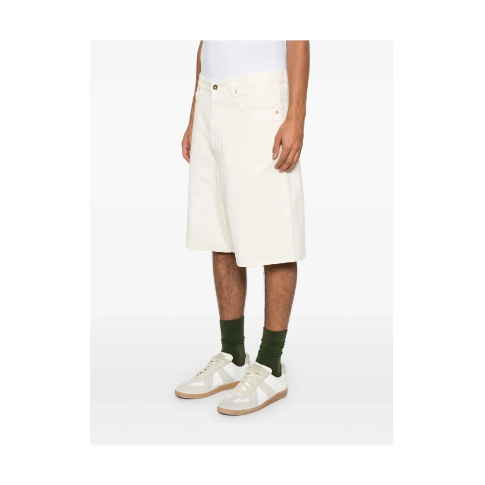 Drole de Monsieur Beige Knoopsluiting Klassieke Vijf Zakken Beige Heren