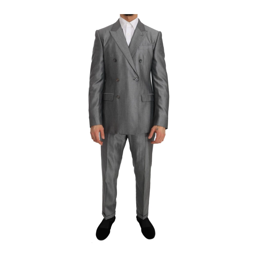 Dolce & Gabbana Men's Black Elegant Double-Breasted Suit