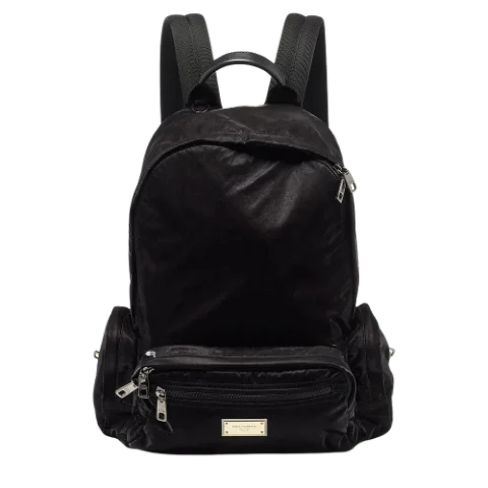 Dolce & Gabbana Pre-owned Nylon backpacks Black Dames