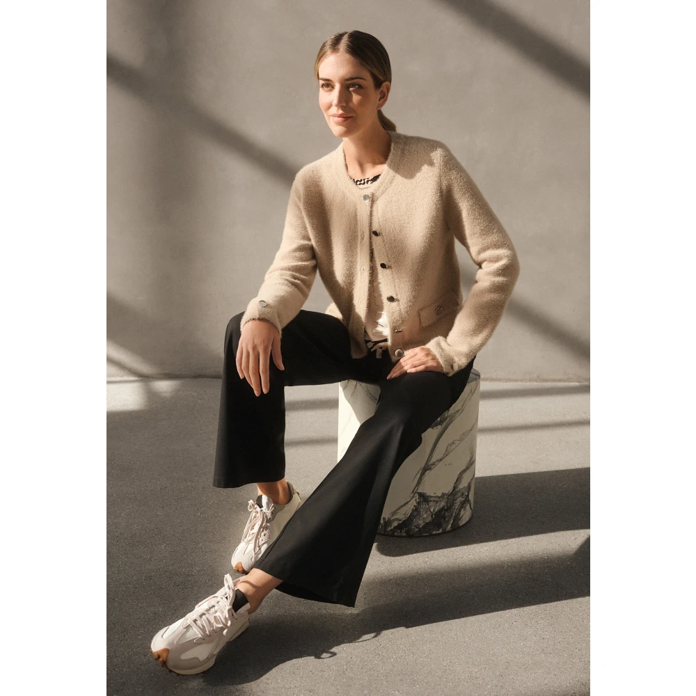 Betty Barclay Chunky Vest met knoopsluiting Beige Dames