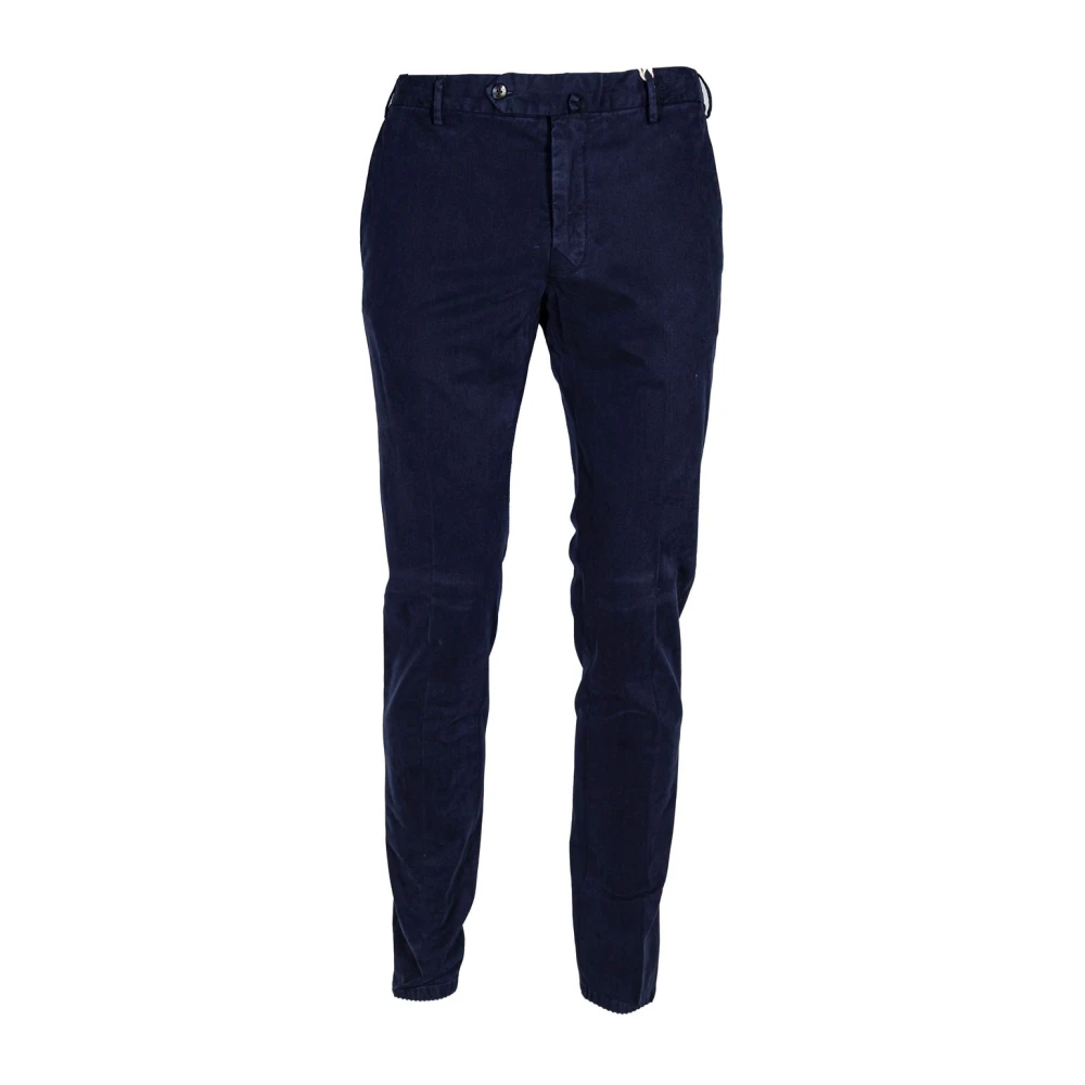 L.b.m. 1911 Blue Slim-Fit Trousers, Male, S, Mens Chino Trousers. Slim Fit. Made In Italy.