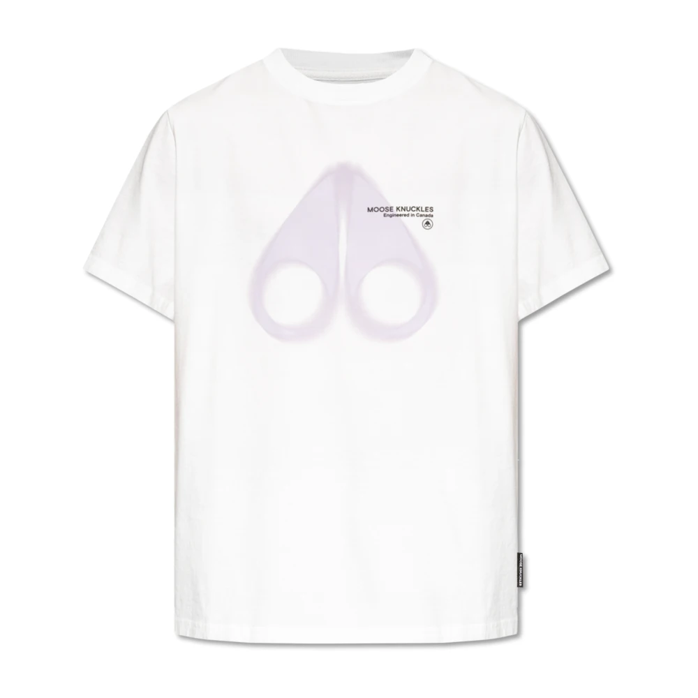 Moose Knuckles Losvallend Maurice T-Shirt White Heren