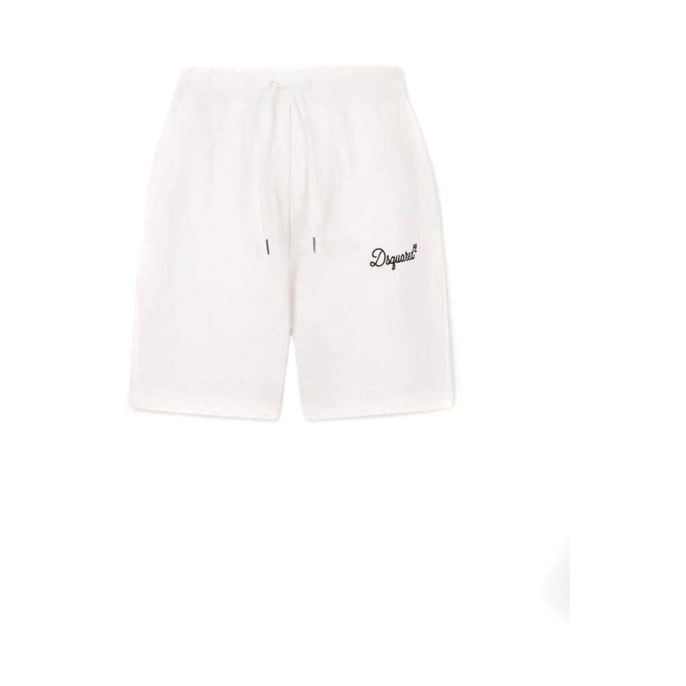 Dsquared2 Trousers - Male - Casual Shorts - White - M - Shorts