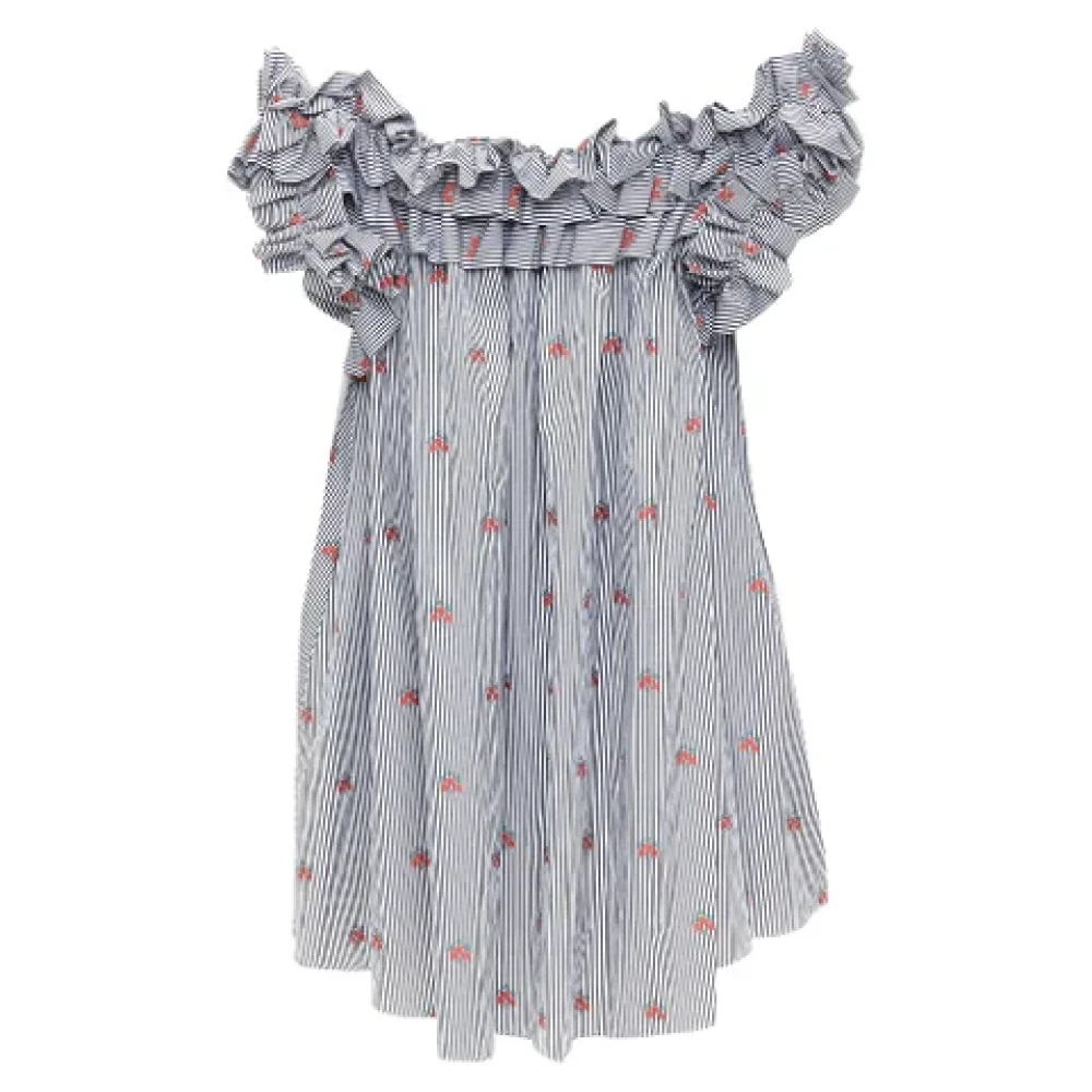 alexander mcqueen Cotton dresses Blue Dames
