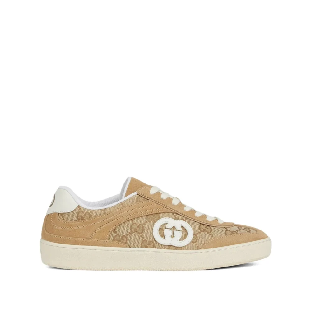 Gucci Sneaker Leather Dames Schoenen Beige