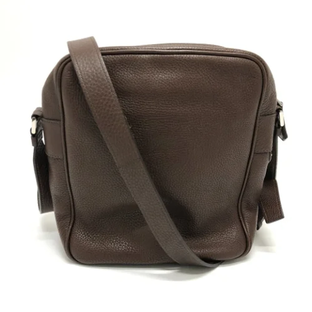 Prada Vintage Pre-owned Leather prada-bags Brown Dames