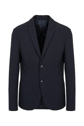 Stretch Viscose Blend Blazer
