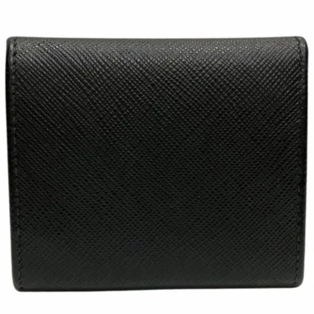 Prada Vintage Pre-owned Leather wallets Black Heren
