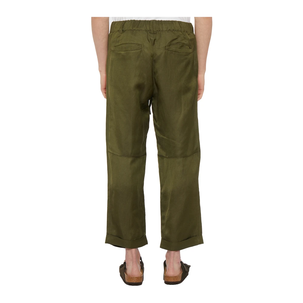 Andrea Ya aqov Katoen Linnen Broek Green Heren