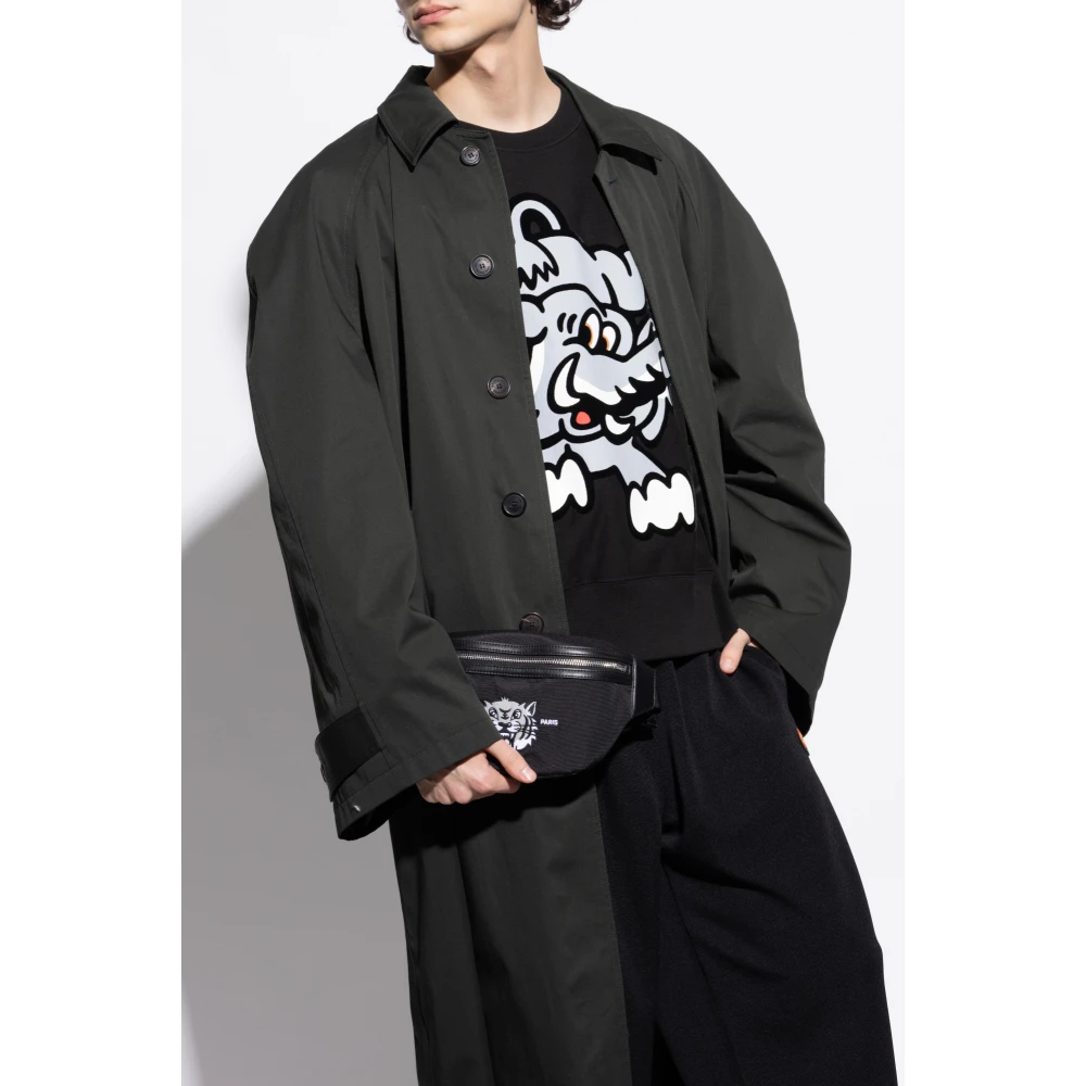 Kenzo Heuptas met tijgerhoofdmotief Black Heren