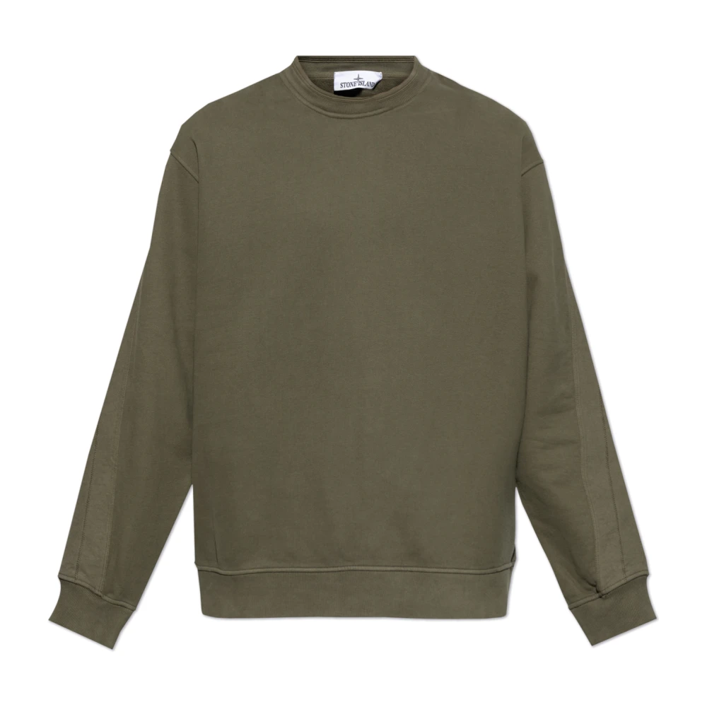 Stone Island Sweatshirt met Logo Green Heren
