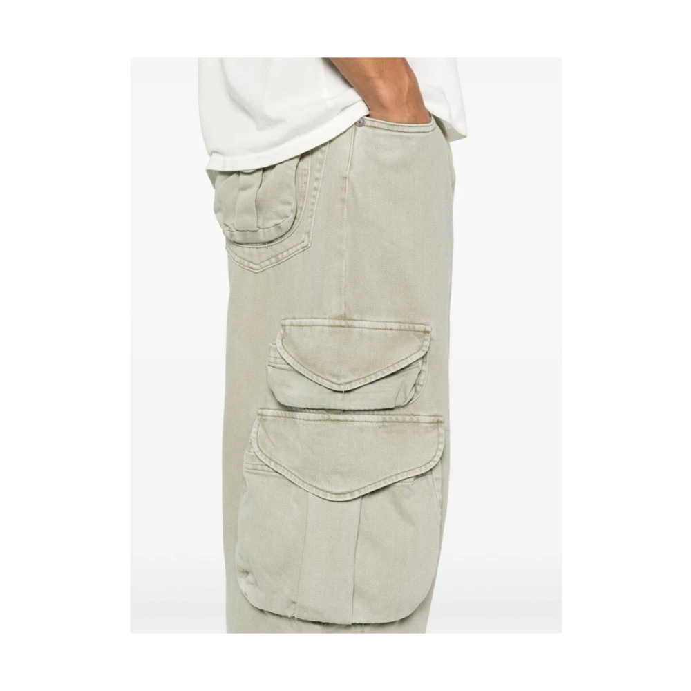 R13 Olijfgroene Klassieke Vijf-Pocket Broek Green Heren