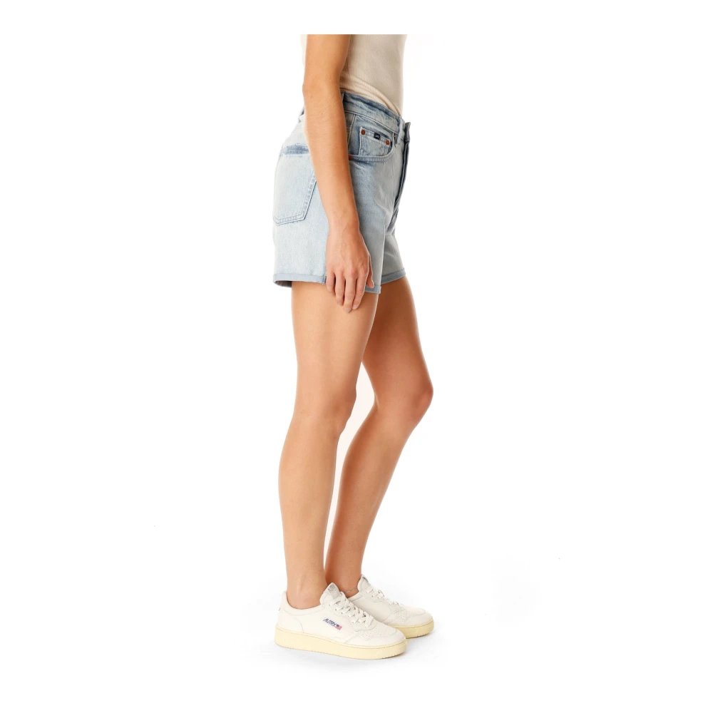 Denham Hoge Taille Denim Shorts Vijf-Pocket Stijl Blue Dames